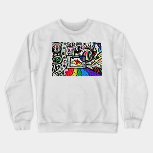 Tv color explosion Crewneck Sweatshirt